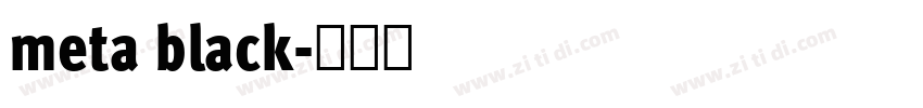 meta black字体转换 meta black字体转换